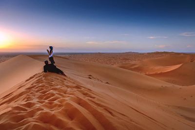 Morocco camel trek for an overnight in desert Merzouga